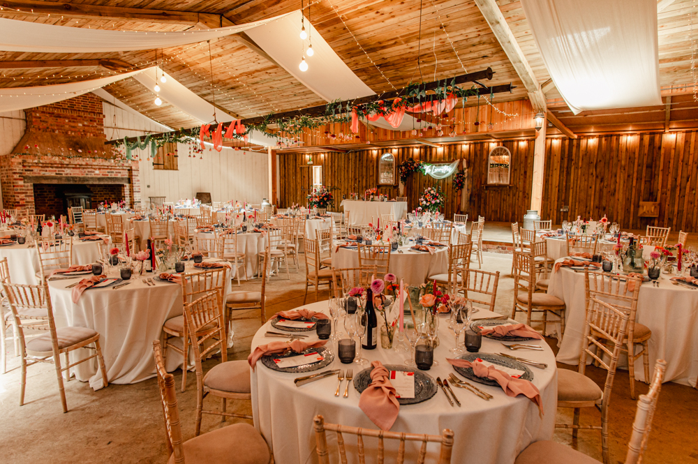 wedding barn decor milton end farm gloucestershire