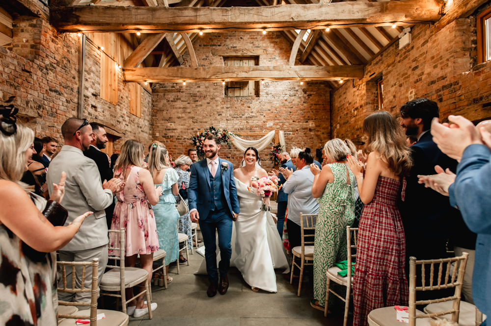 wedding ceremony rustic barn
