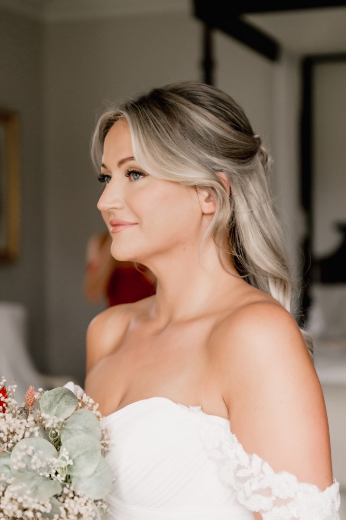 bride soft natural portrait