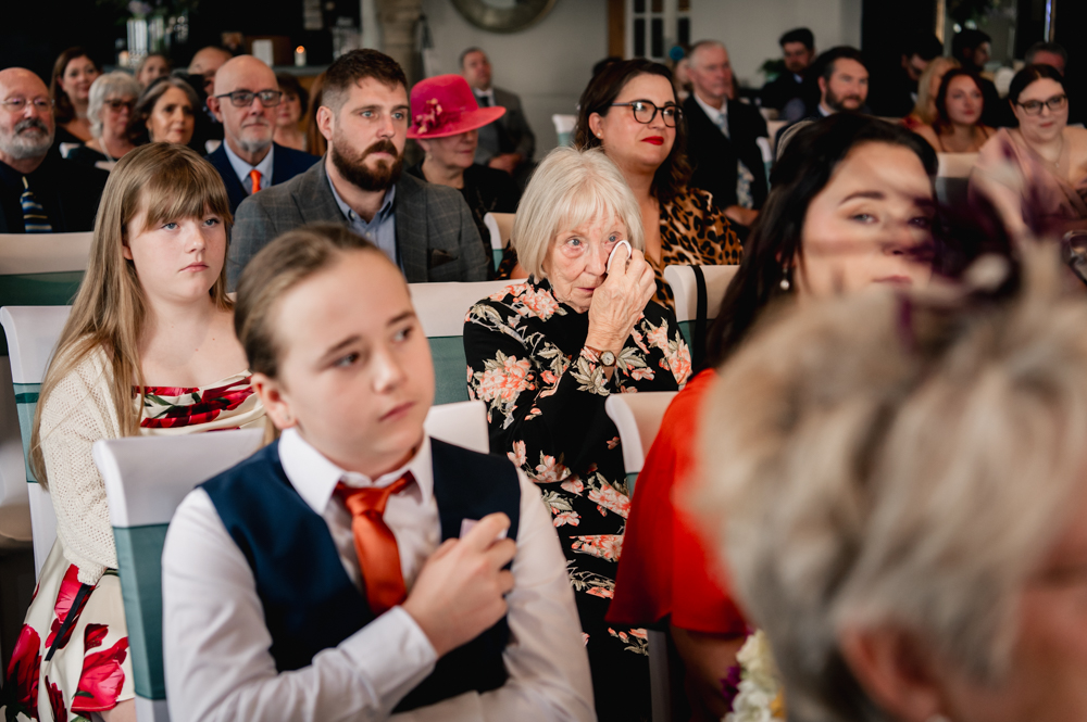 emotional grandmother wedding ceremony
