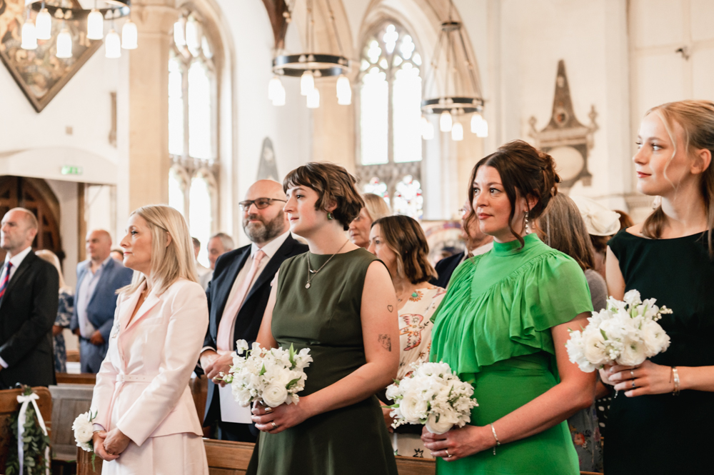 wedding guests church