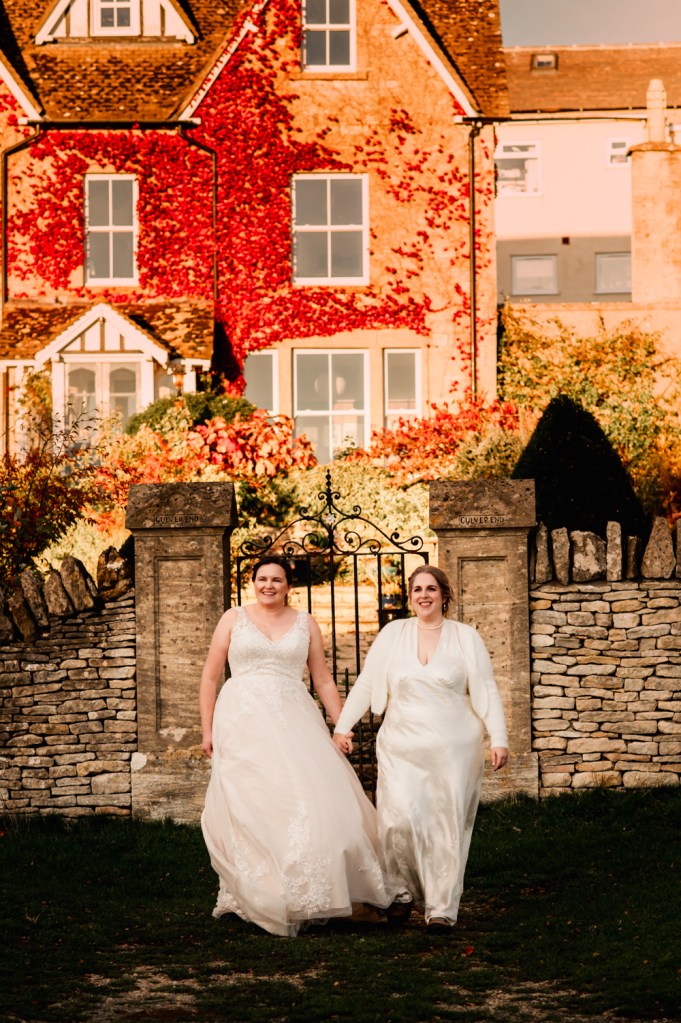 colourful wedding photography autumn cotswolds