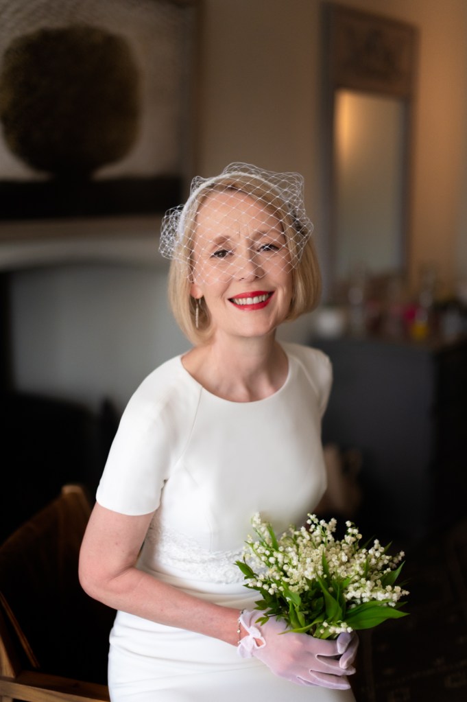 older mature bride portrait