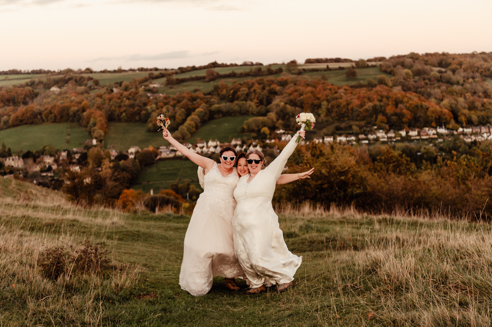 fun relaxed wedding cotswolds