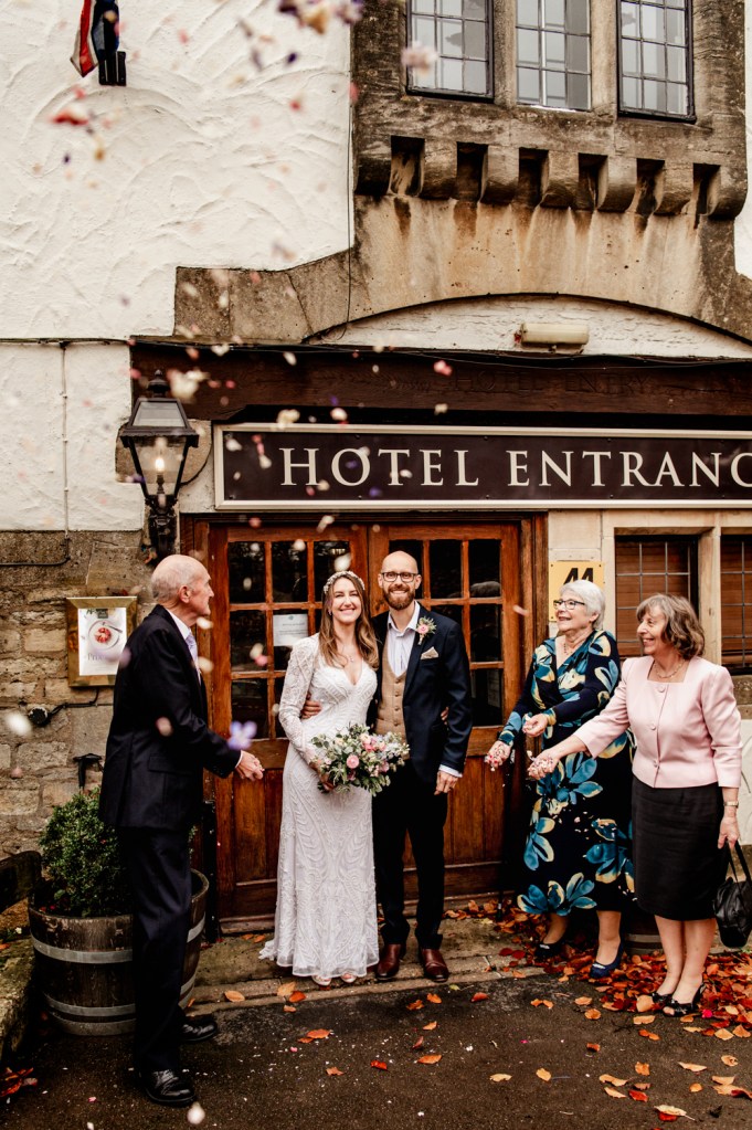 the bear of rodborough hotel  wedding
