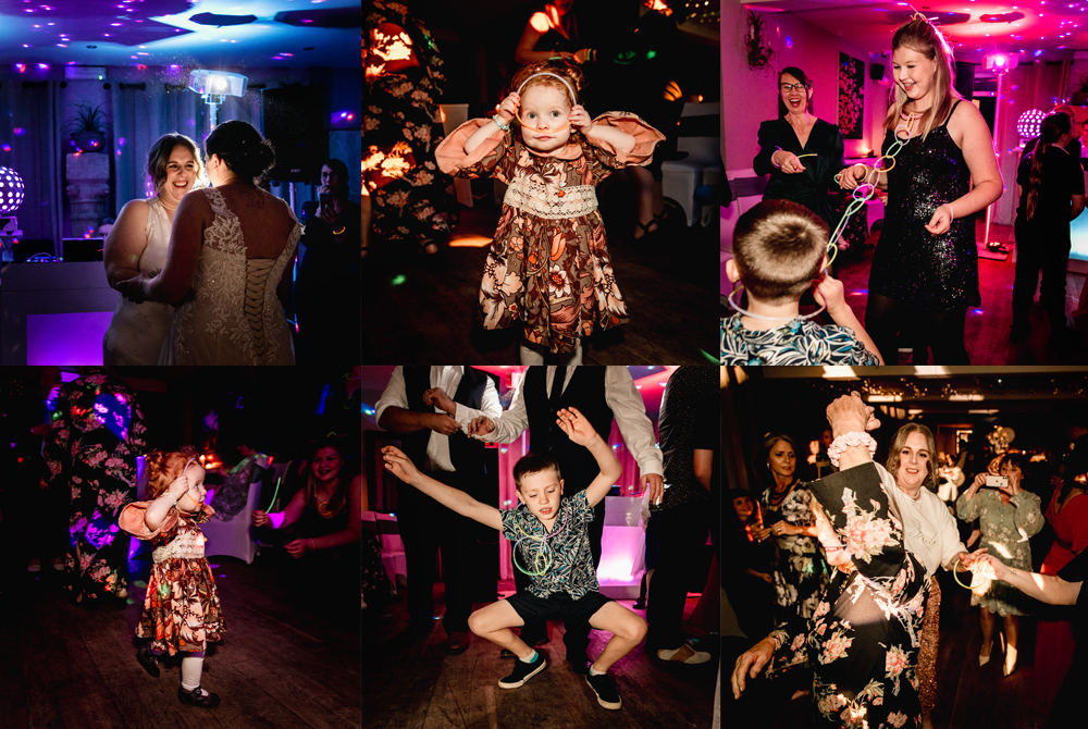 colourful wedding disco cotswolds