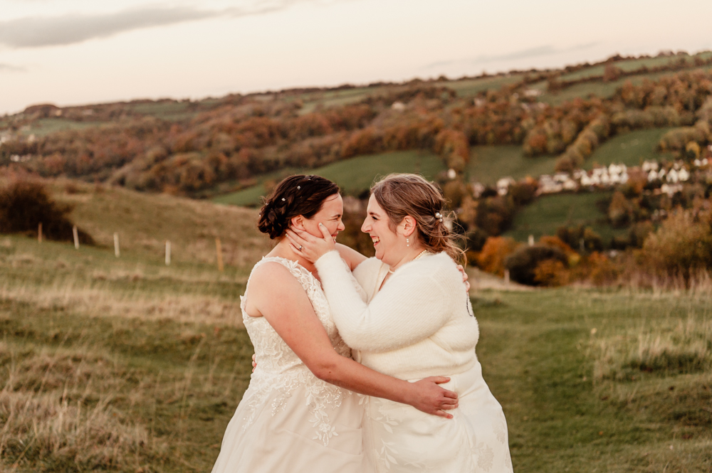 two brides wedding photography cotswolds
