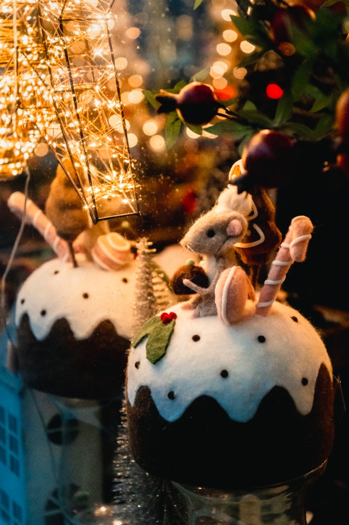 Christmas decorations in England