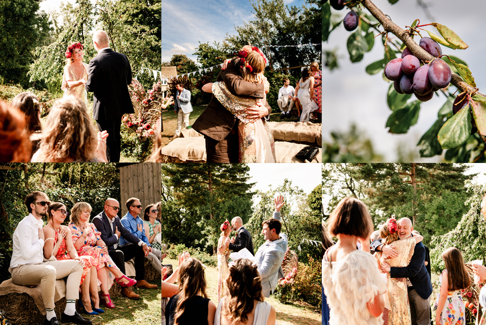 colourful outdoor wedding cotswolds