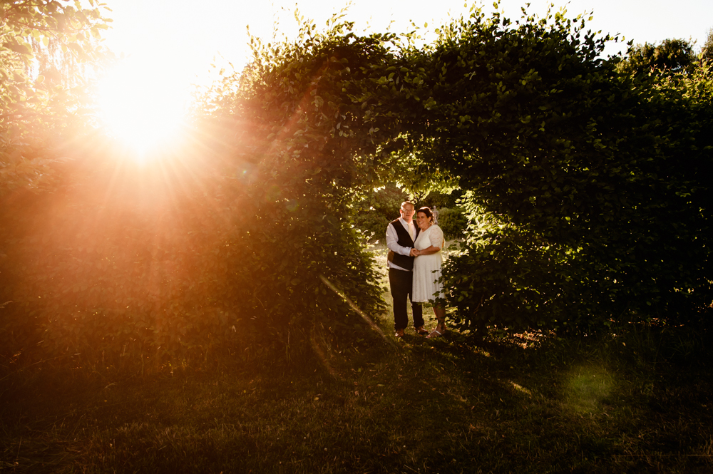 warm dreamy portrait of bride and groom at matara centre wedding venue 