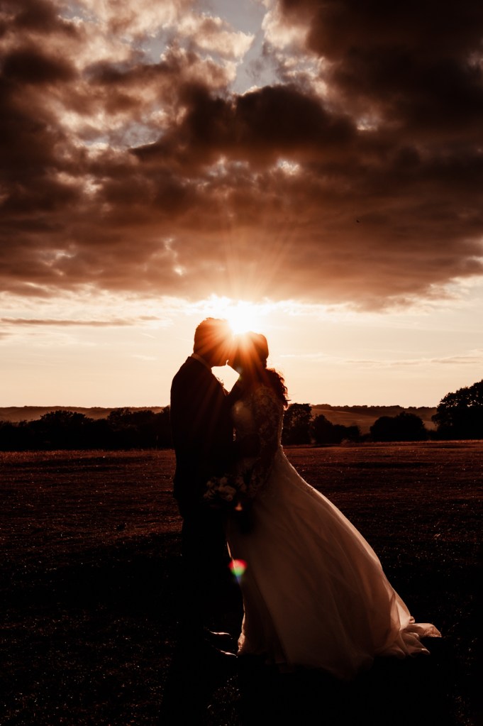 sunset wedding
