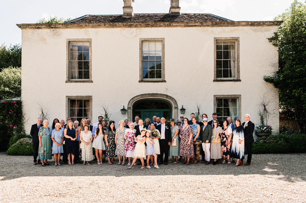 wedding guests group photo matara kingscote