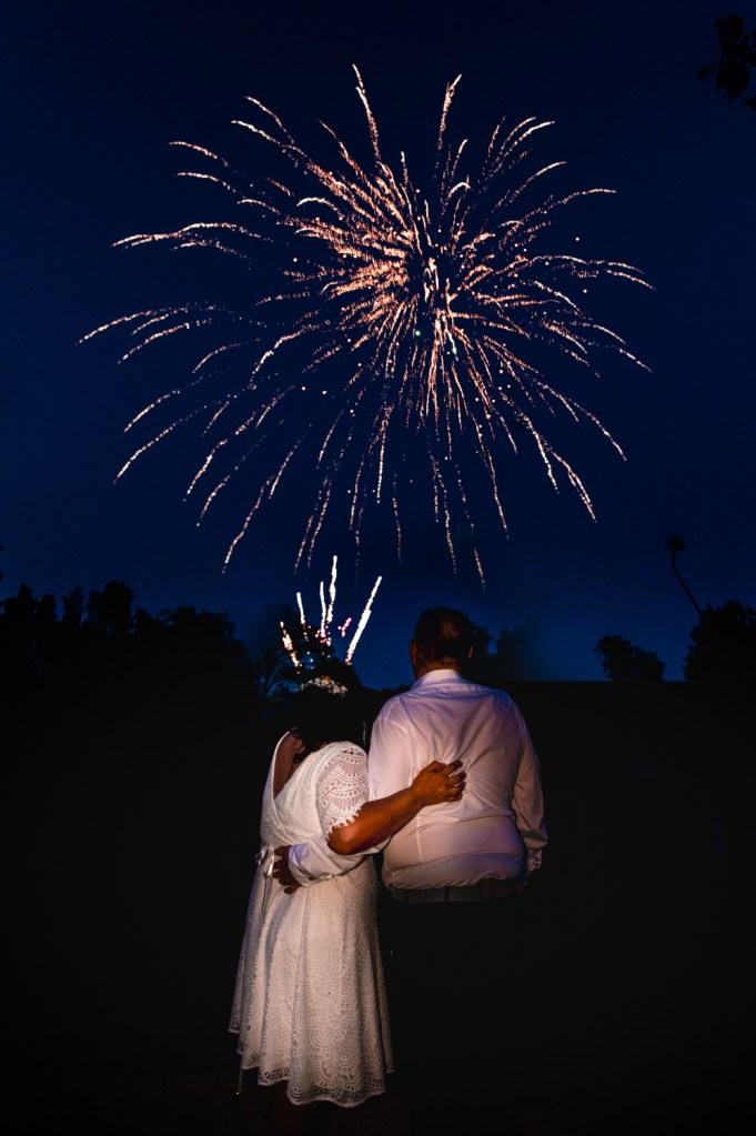 fireworks at matara centre wedding venue cotswolds