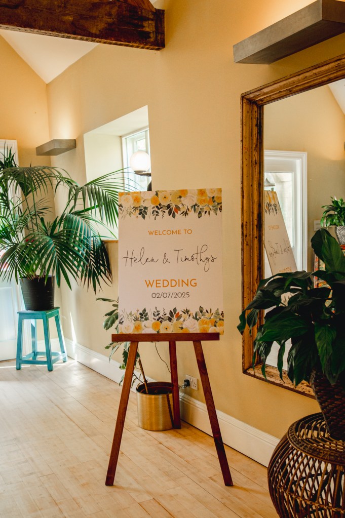 yellow theme wedding