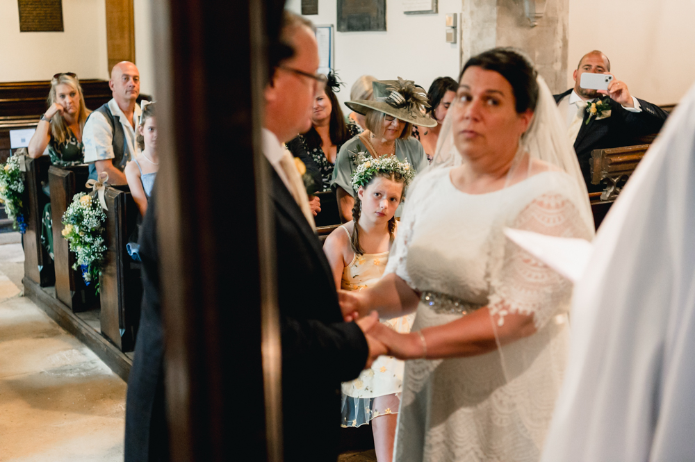 St John the Baptist kingscote church wedding