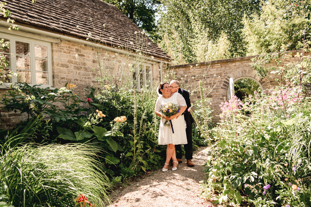 older couple bride and groom wedding